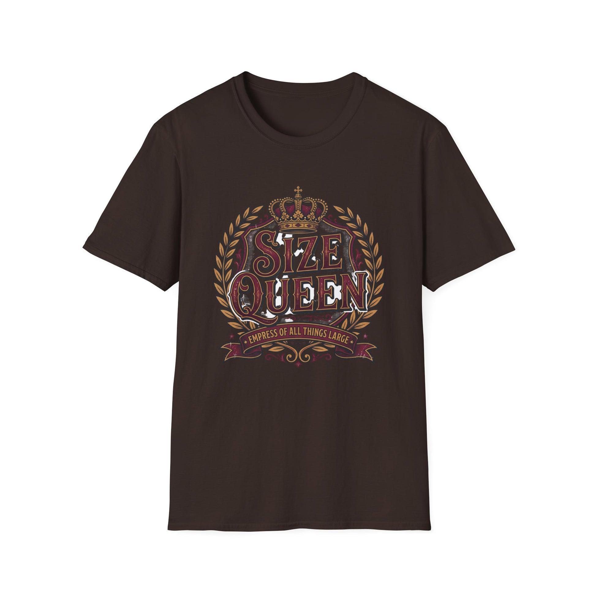 Size Queen T‑Shirt — Vintage Crown Graphic Tee Printify
