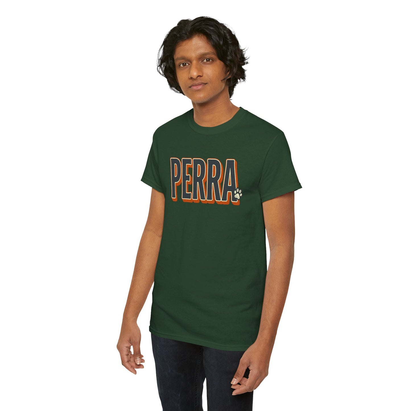 Perra Graphic Tee – Bold Retro Lettering T-Shirt