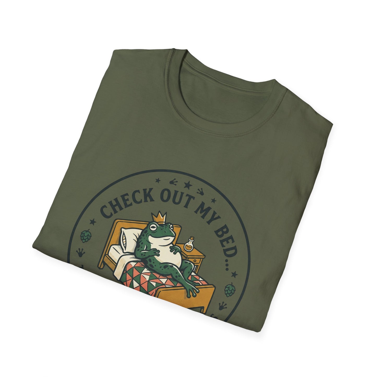 "Check Out My Bed" Cat Illustration Tee (There’s Where the Magic Happens)