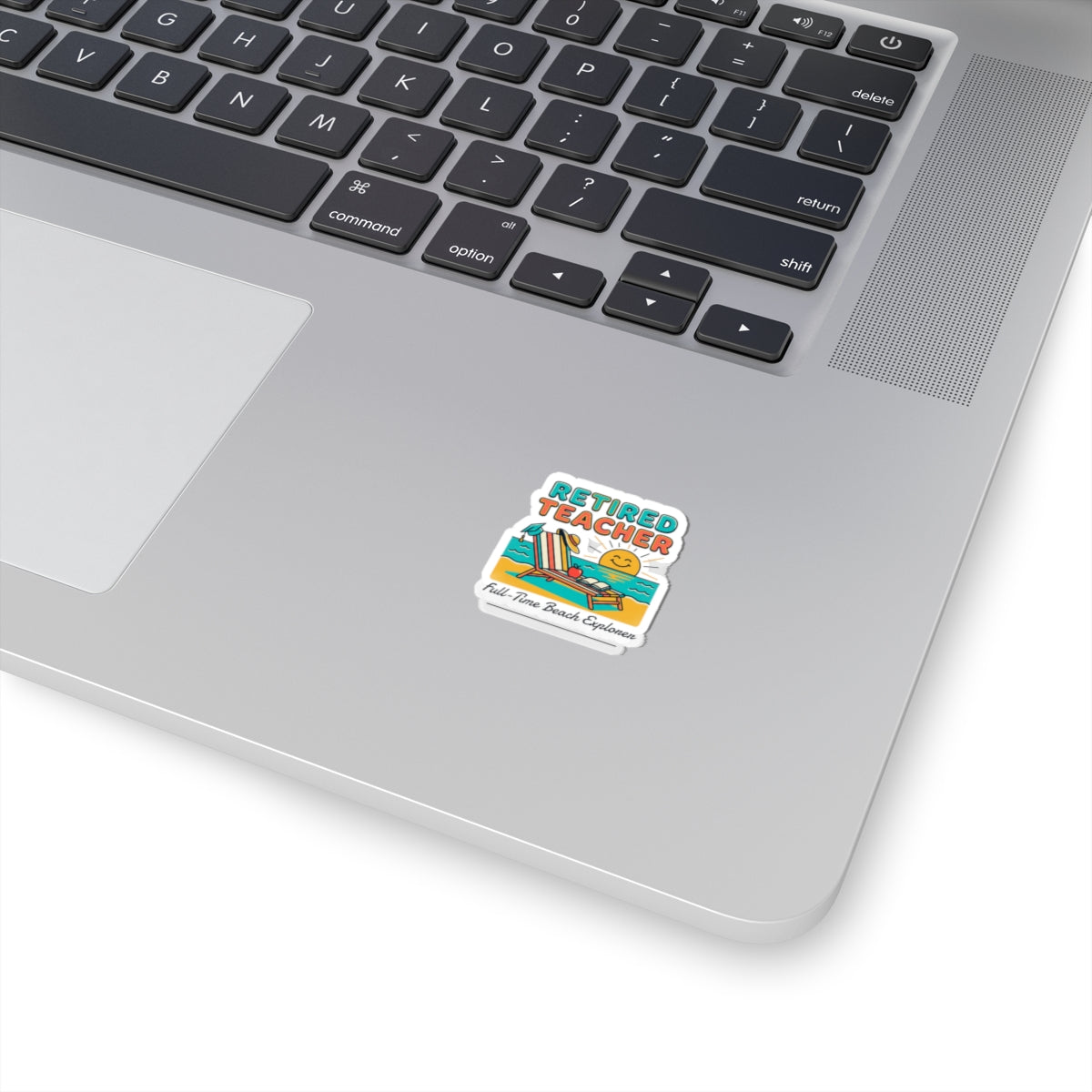 Retired Teacher Sticker | retirement, beach life, retirement milestone