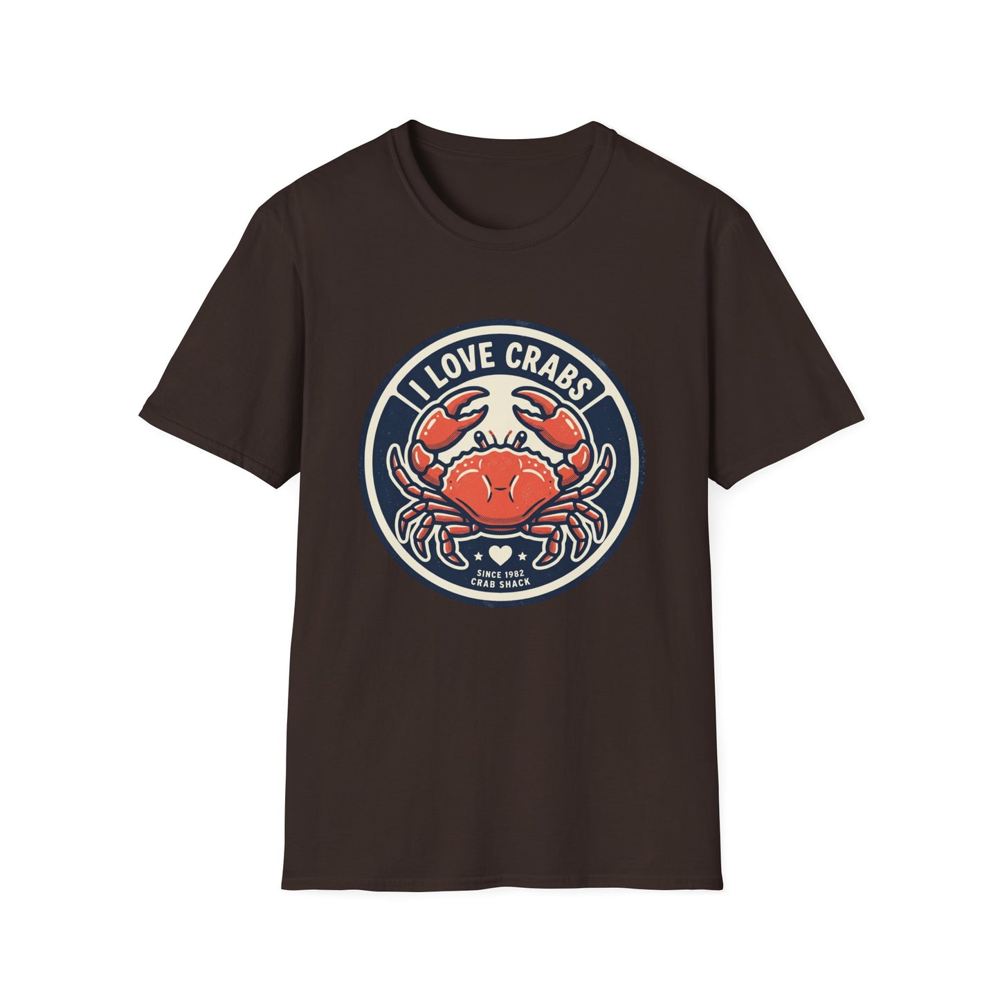 Crab Lover T-Shirt — I Love Crabs Vintage Seafood Graphic Tee