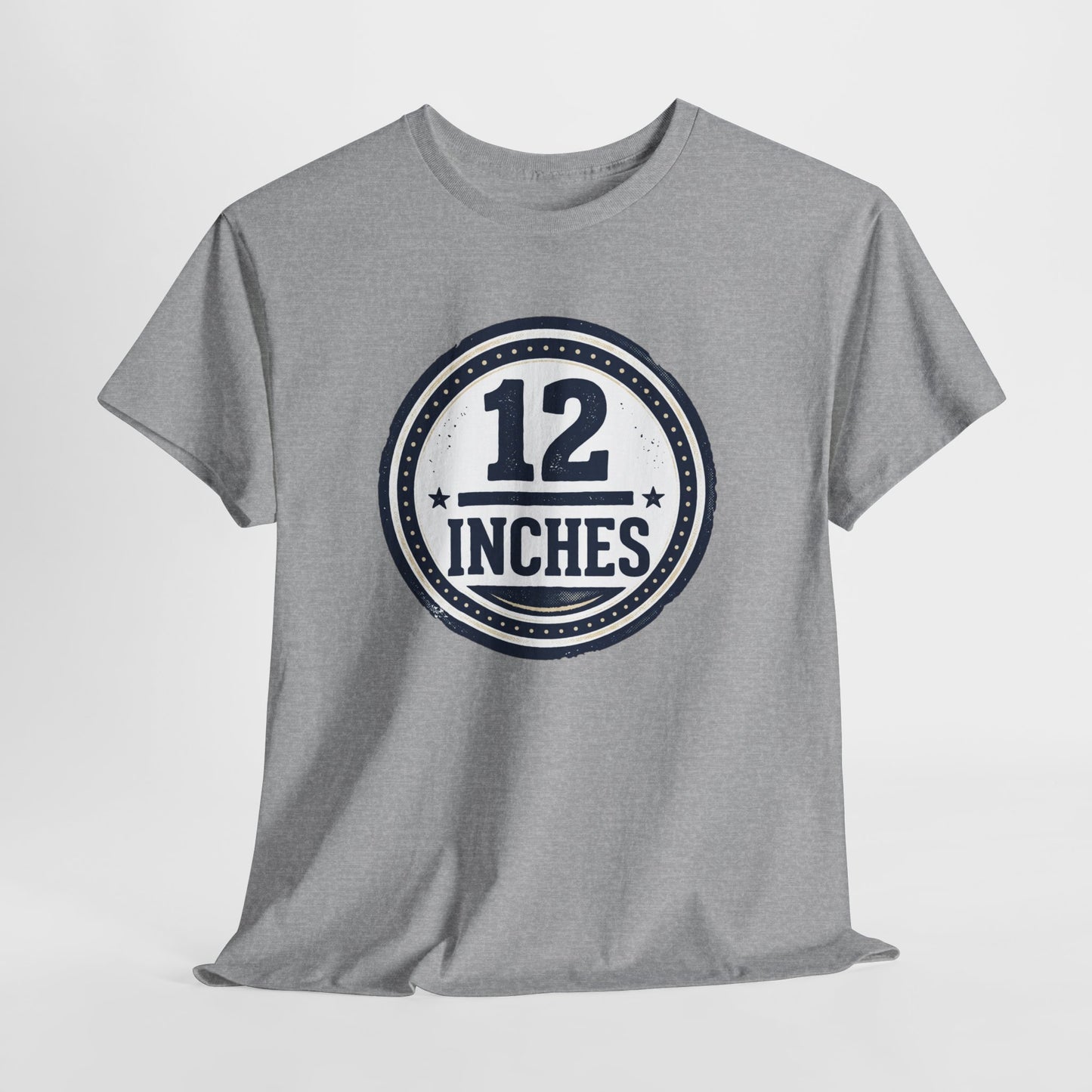 12 Inches Badge T-Shirt — Vintage Stamp Graphic Tee