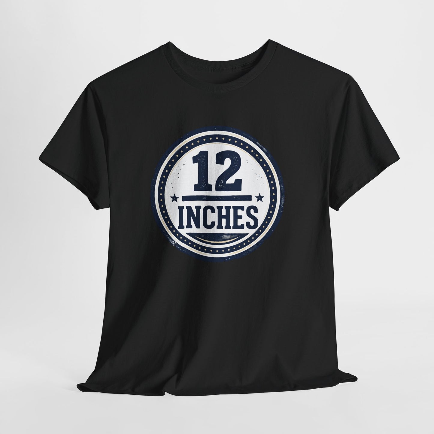12 Inches Badge T-Shirt — Vintage Stamp Graphic Tee