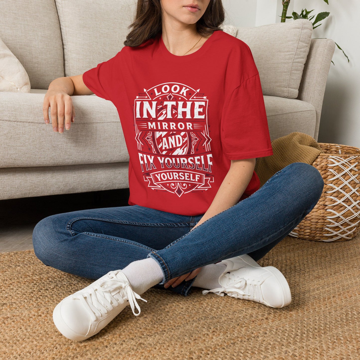 Look in the Mirror Fix Yourself T-Shirt