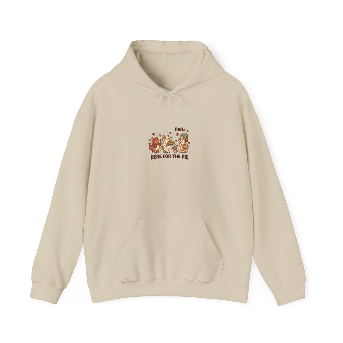 Thanksgiving Turkey Pie Graphic Hoodie | Fall Harvest Friendsgiving Sweatshirt