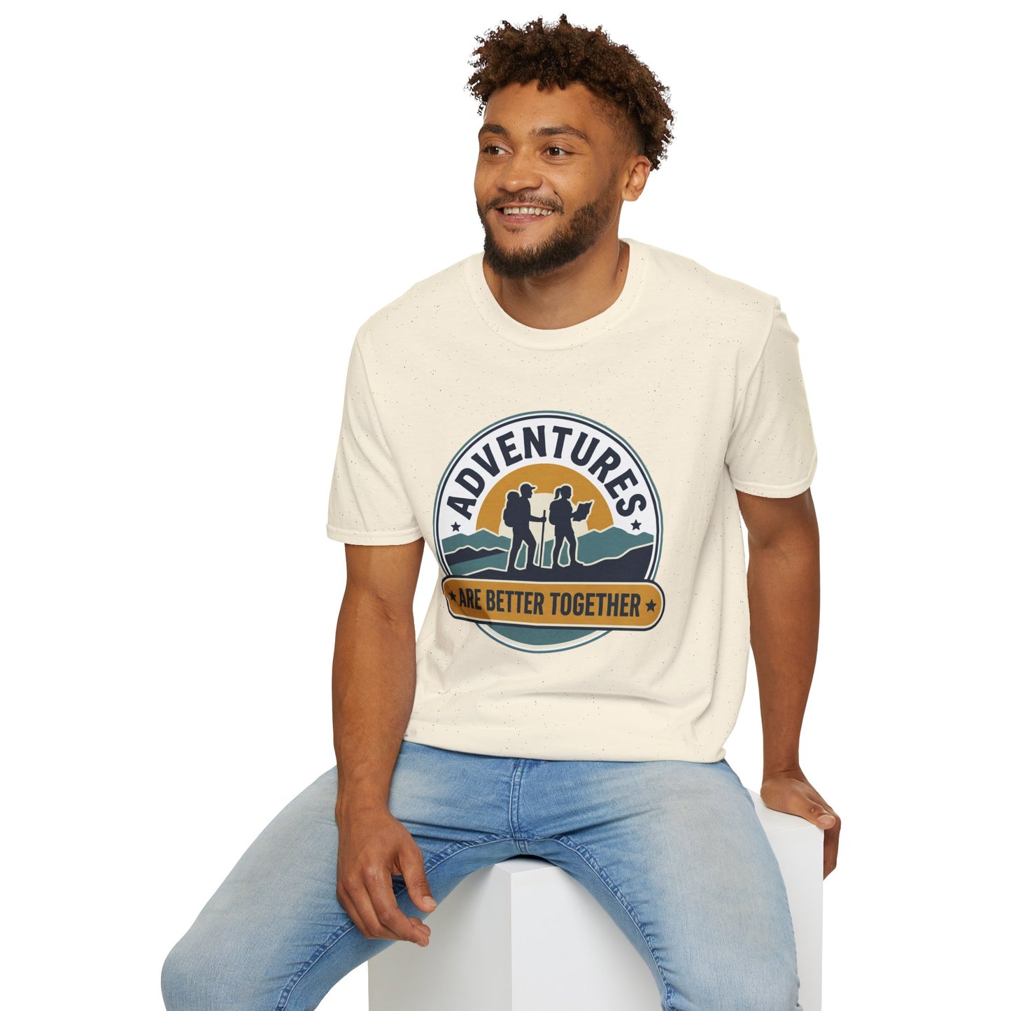 Adventures Are Better Together T-Shirt — Couples Hiking Outdoor Graphic Tee