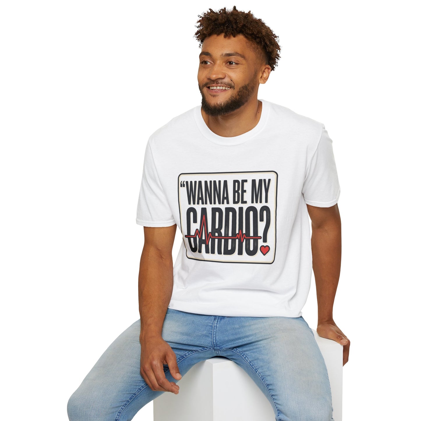 Wanna Be My Cardio? T-Shirt — Funny Fitness Graphic Tee for Gym Lovers