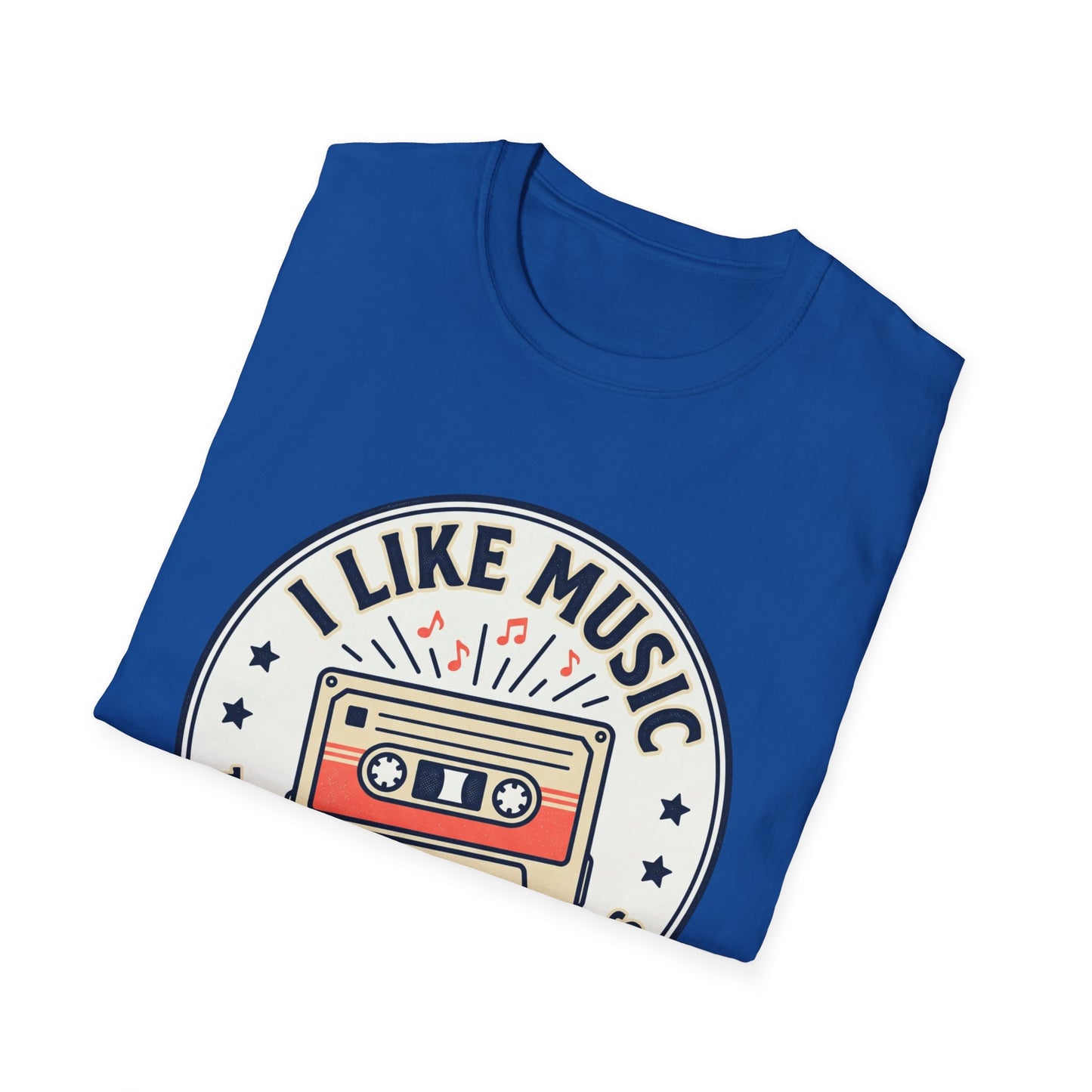 Retro Cassette T-Shirt — "I Like Music That Sings to the Pants" Vintage Music Tee
