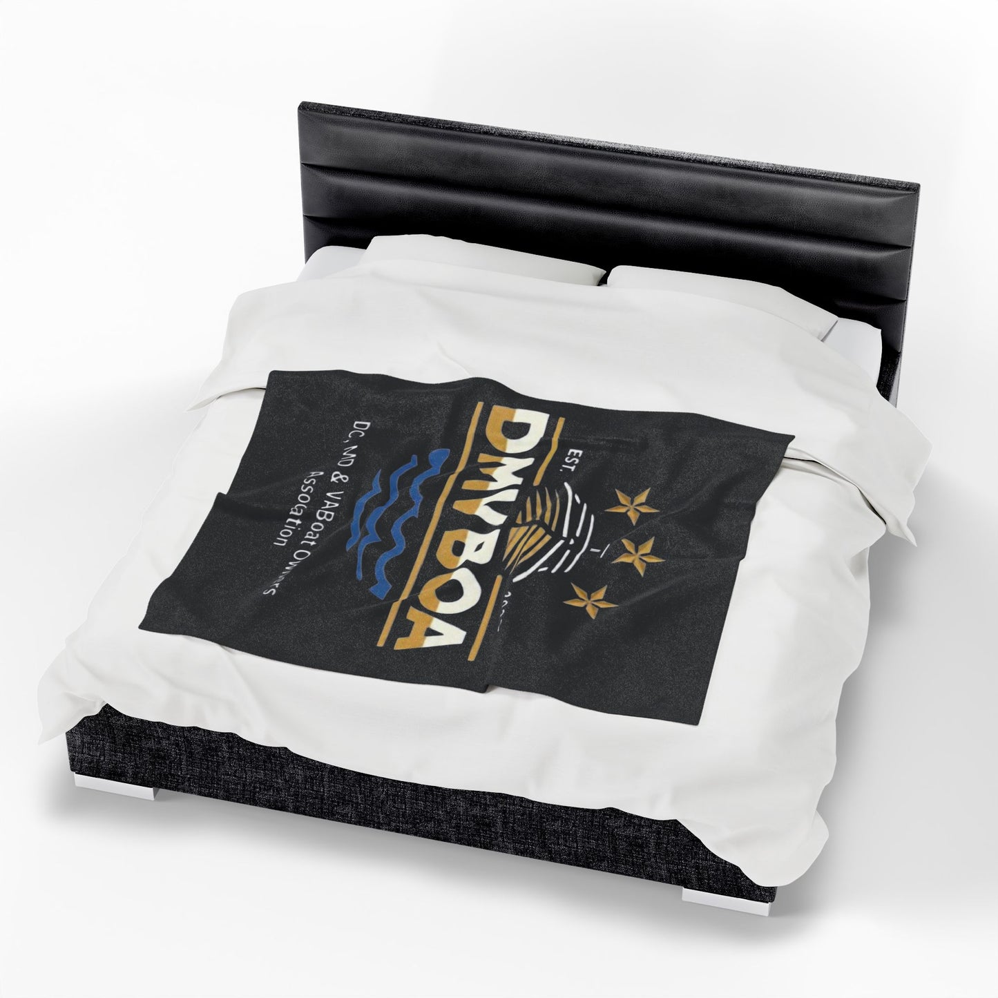 DMVBOA Velveteen Plush Blanket — DC/MD/VA Boat Owners Association Cozy Throw (Est. 2023)