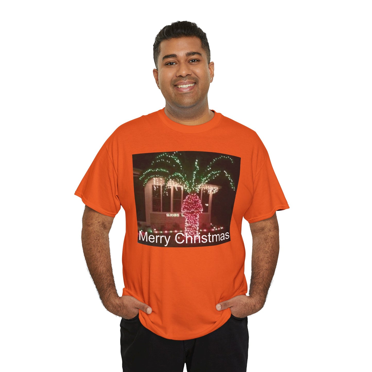 Christmas Lights Tee — 'Merry Christmas' Holiday Graphic T-Shirt Printify