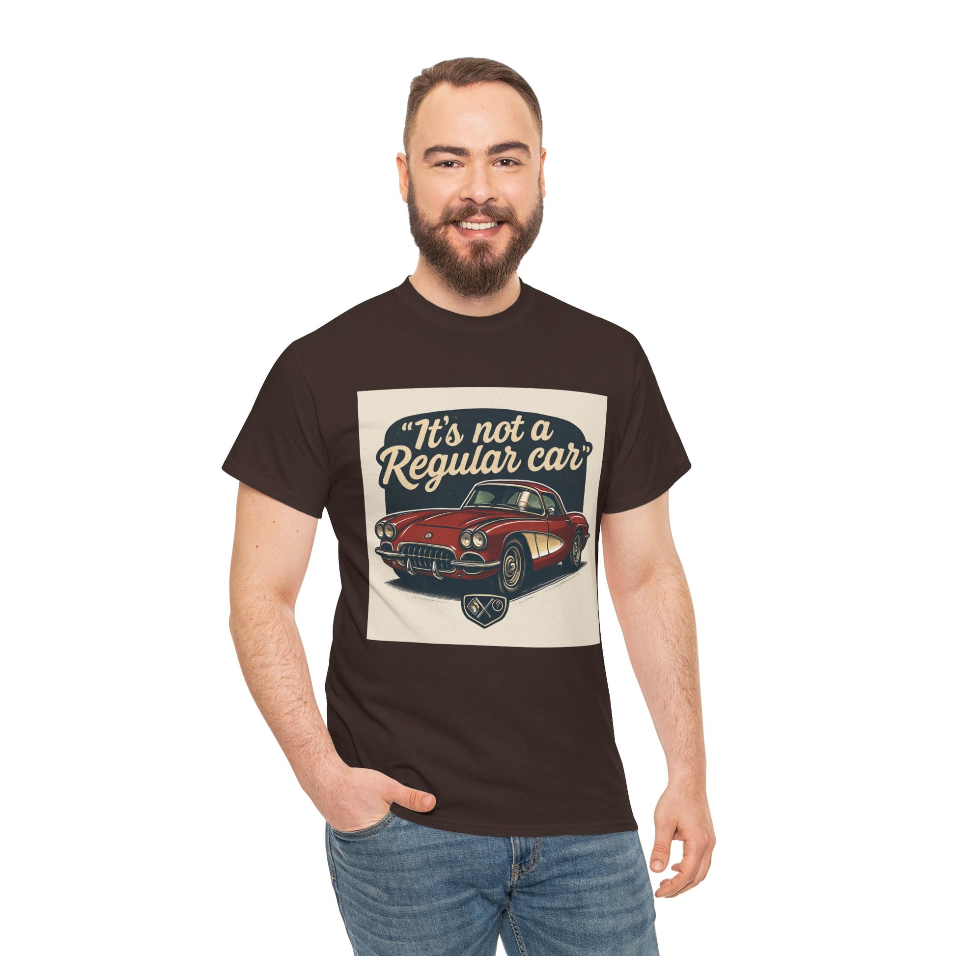 Classic Car Tee — "It's Not a Regular Car" Vintage Muscle Car Shirt Printify