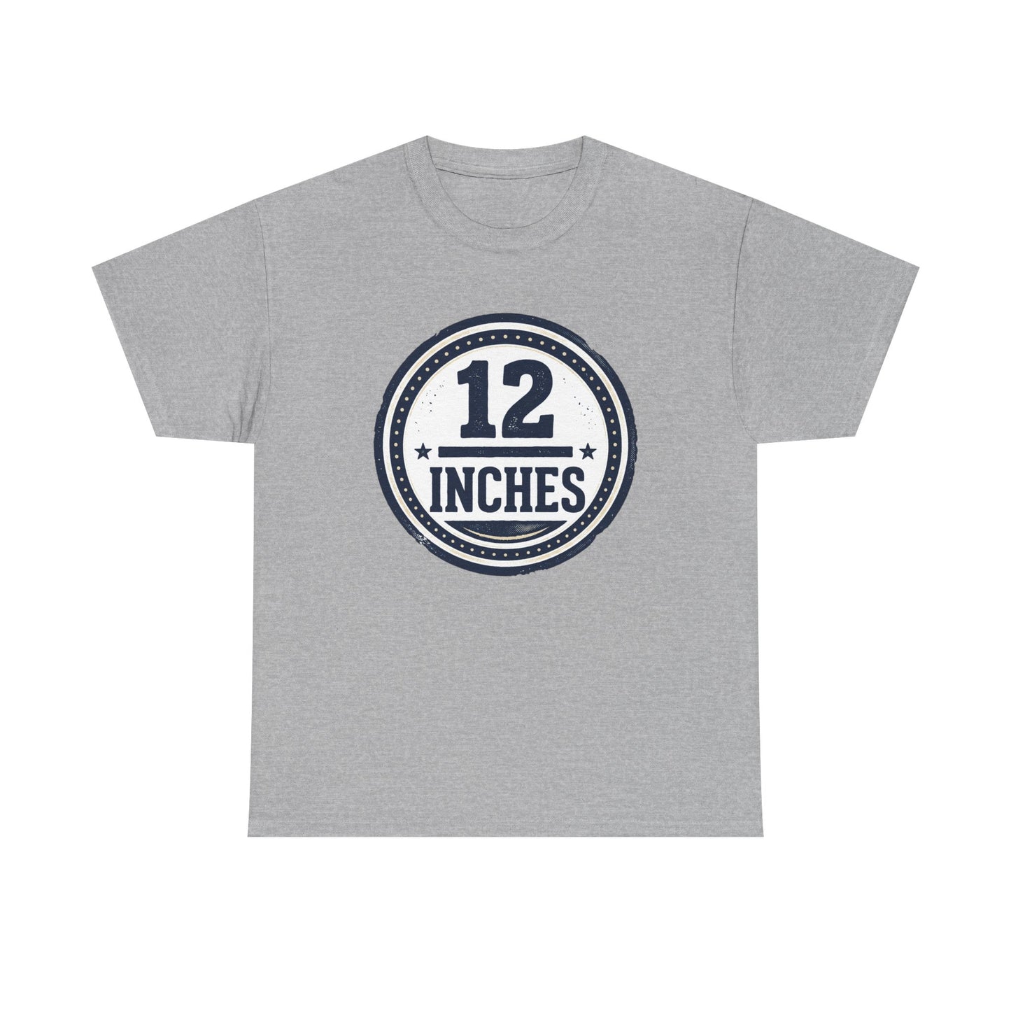 12 Inches Badge T-Shirt — Vintage Stamp Graphic Tee