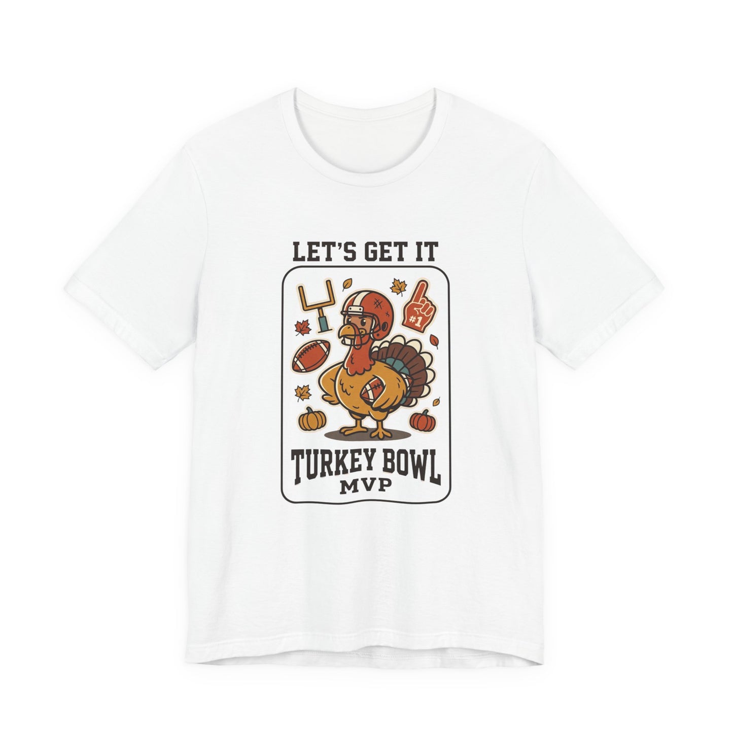 Turkey Bowl MVP T-Shirt | Thanksgiving football, pumpkin pie harvest