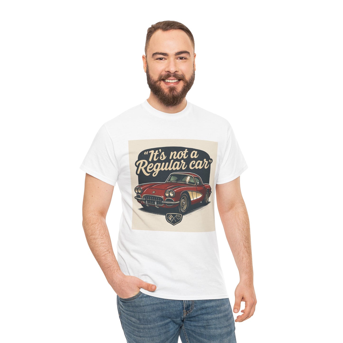 Classic Car Tee — "It's Not a Regular Car" Vintage Muscle Car Shirt Printify