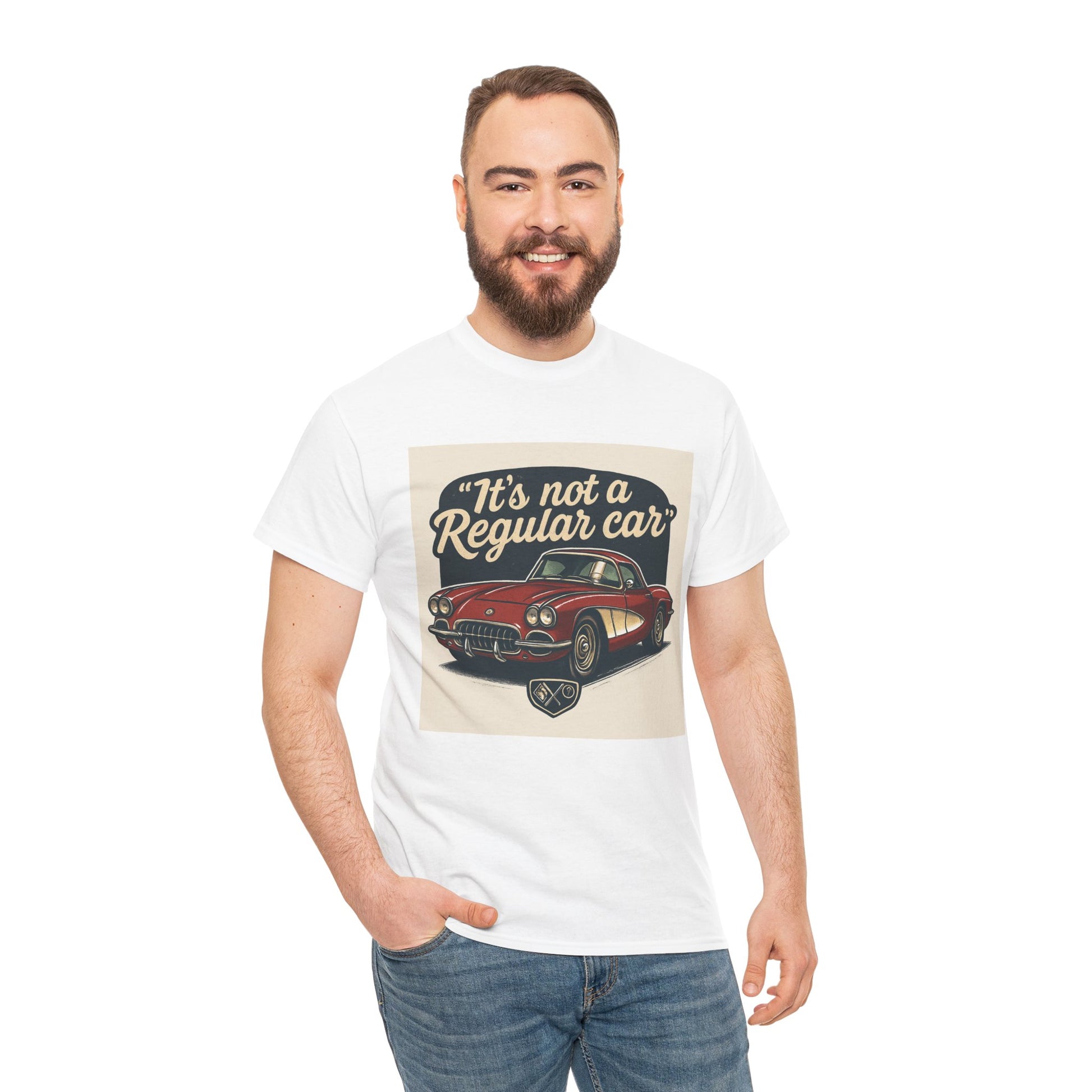 Classic Car Tee — "It's Not a Regular Car" Vintage Muscle Car Shirt Printify