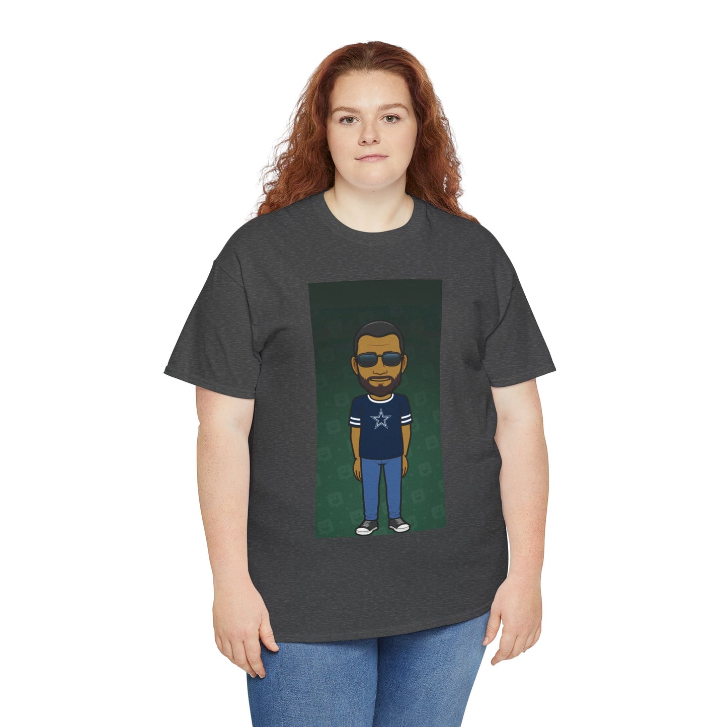 Cartoon Guy Graphic Tee — Personalized Avatar Shirt Printify