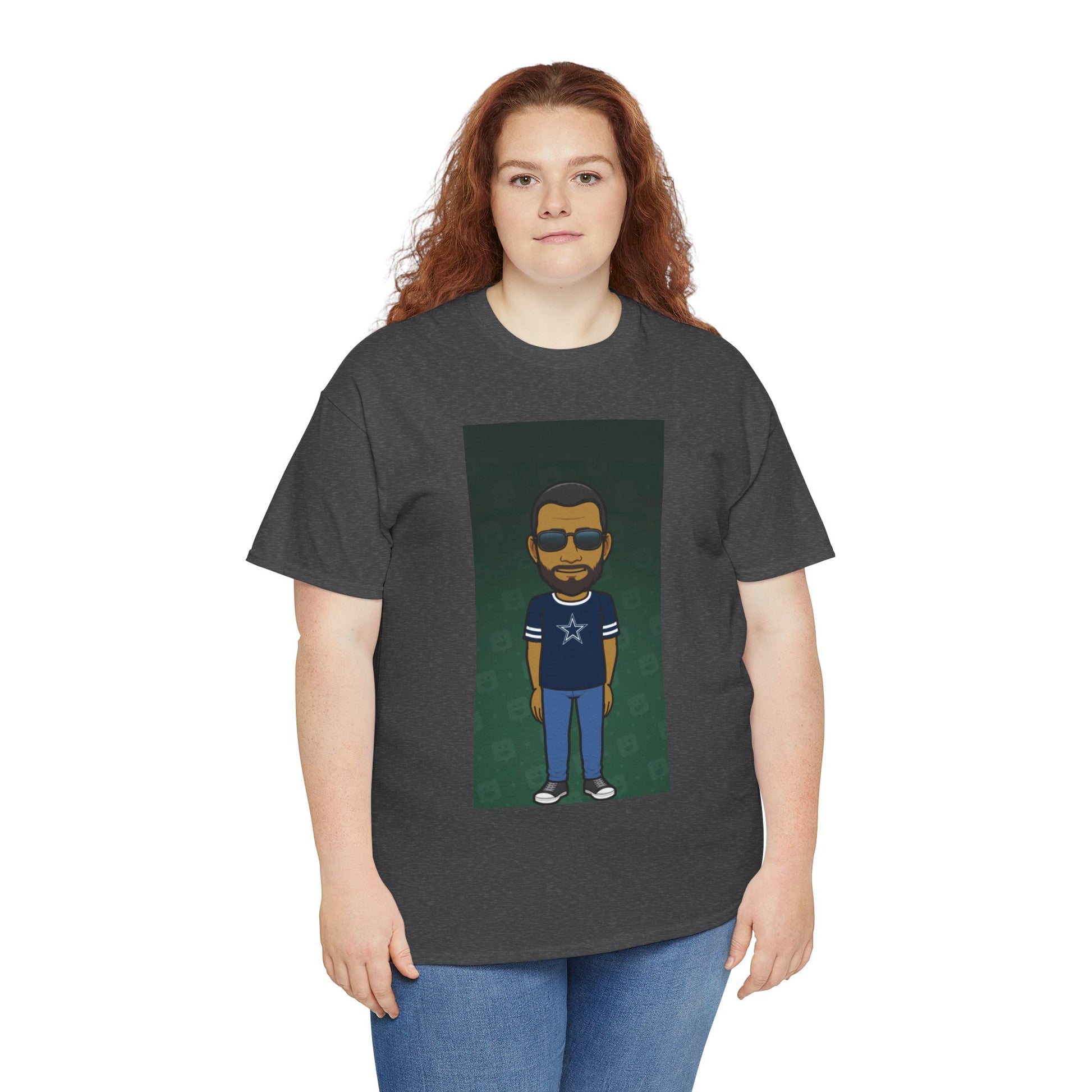 Cartoon Guy Graphic Tee — Personalized Avatar Shirt Printify