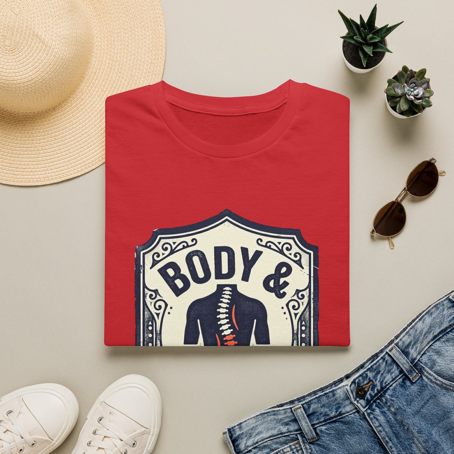 Back Hurts T-Shirt — Body & Back Hurts Graphic Tee for Spine Pain Relief Awareness