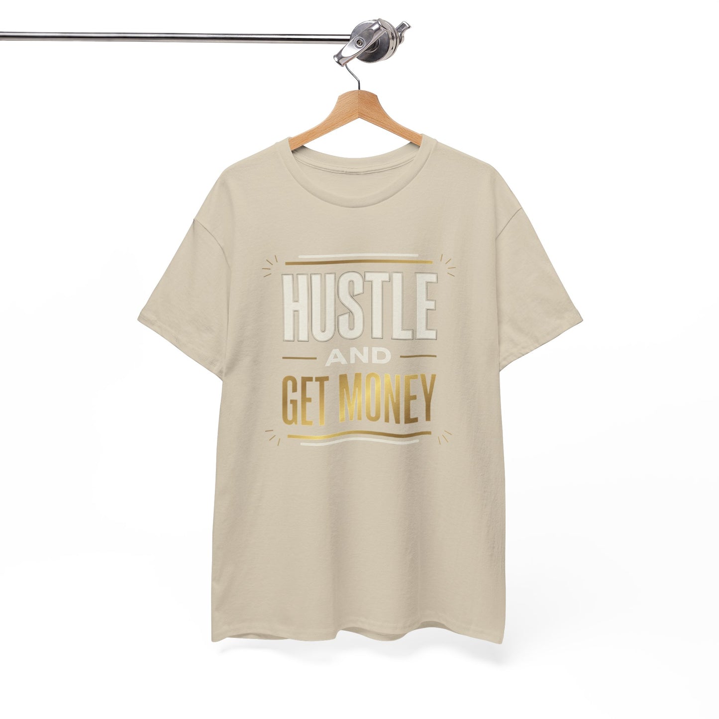 Hustle and Get Money Tee - Motivational Streetwear Graphic T-Shirt