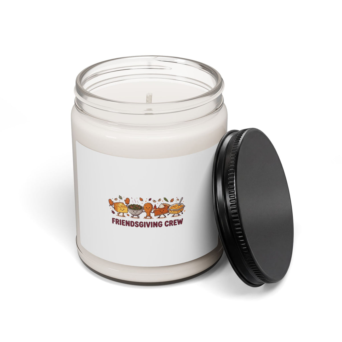 Friendsgiving Crew Candle, Soy Jar Candle, Thanksgiving Fall Pumpkin Pie