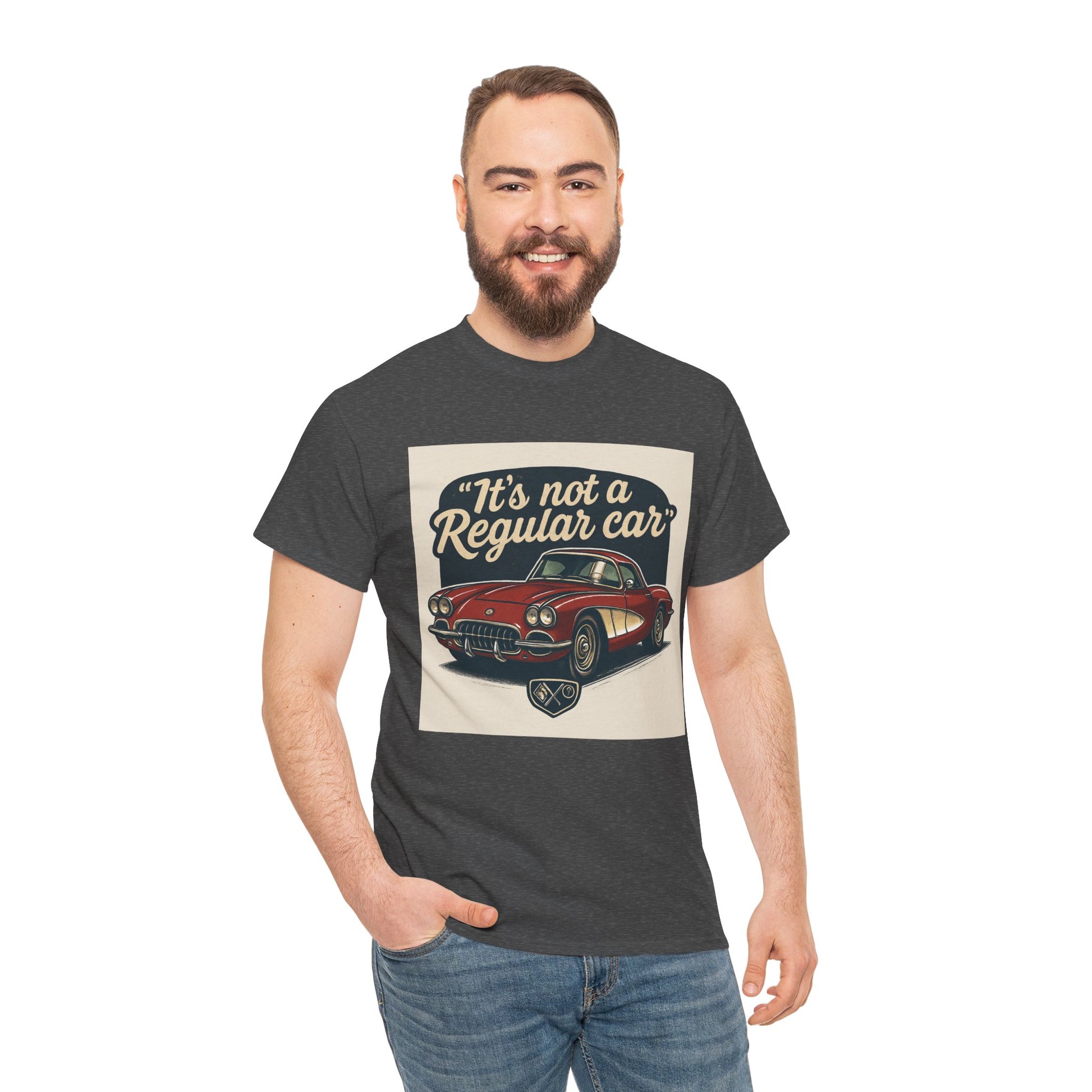 Classic Car Tee — "It's Not a Regular Car" Vintage Muscle Car Shirt Printify