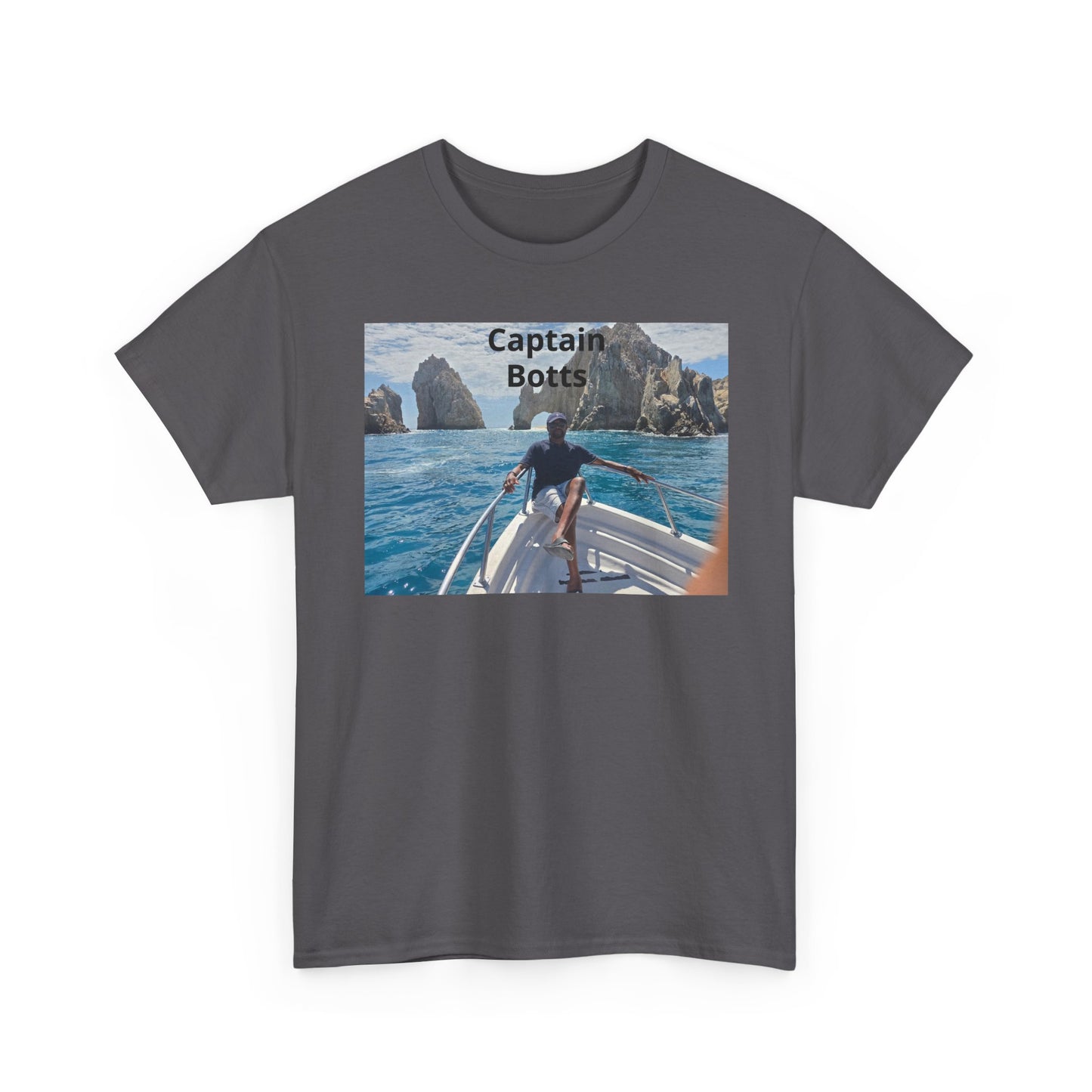 Larry T-Shirt — "Captain Botts" Boat Photo Graphic Tee | Nautical Vacation Crew Shirt