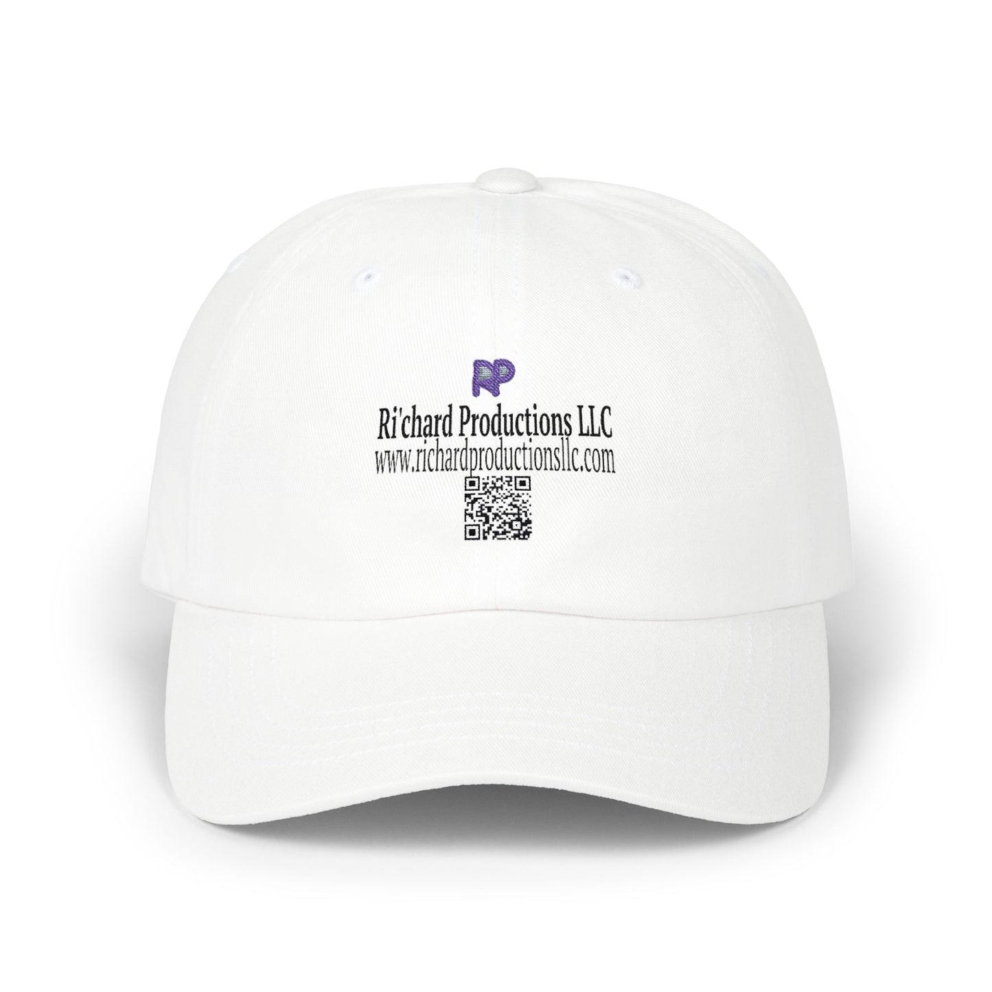 Cap — Richard Productions LLC Logo Hat with QR Code Printify