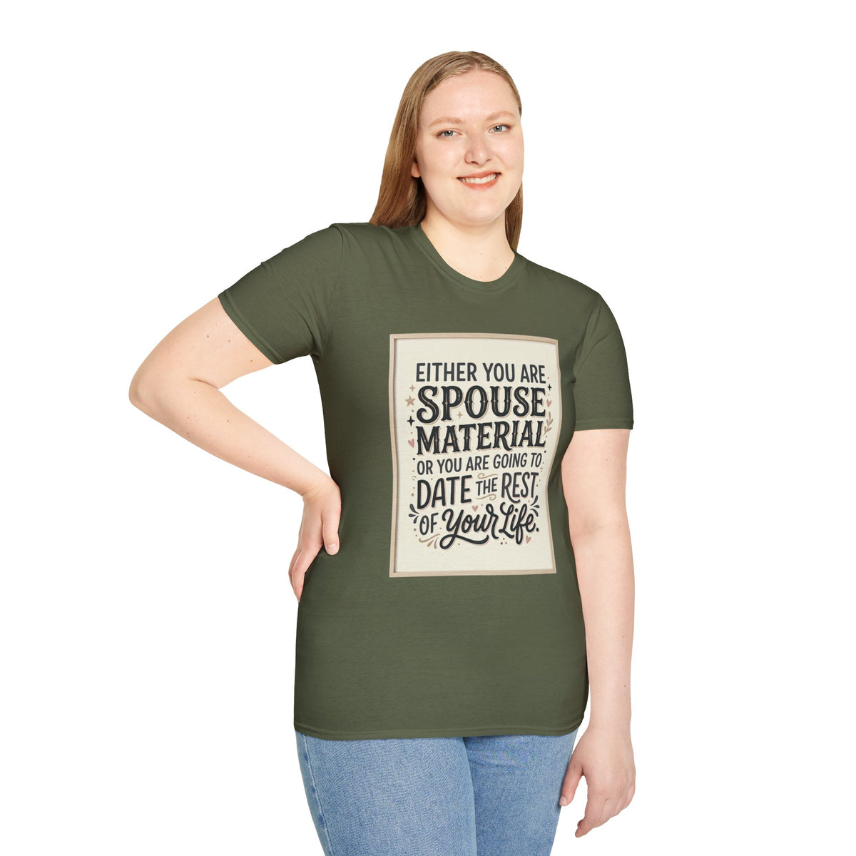 Spouse Material T-Shirt – Funny Relationship Quote Tee