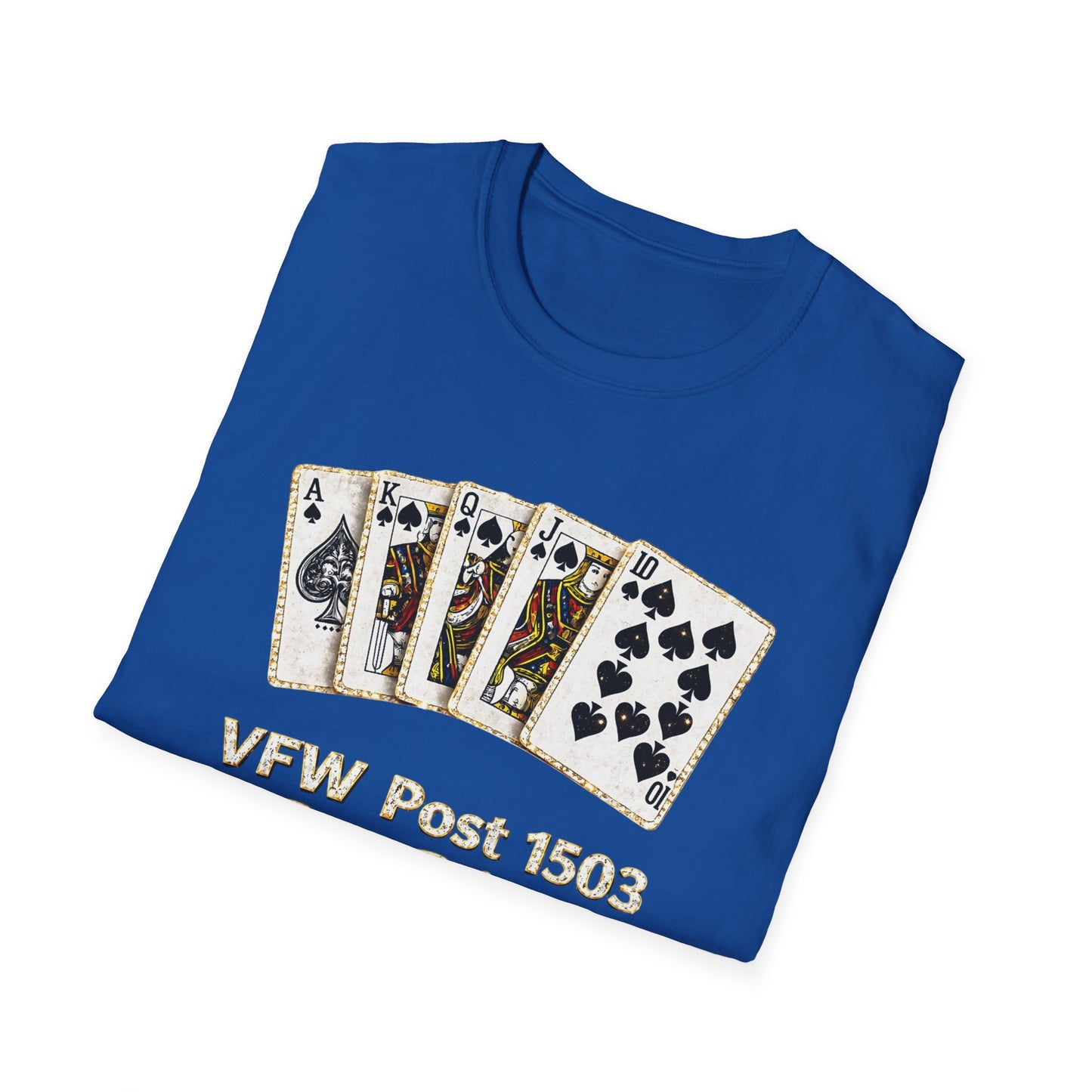 Bid Whist Playing Cards Tee — VFW Post 1503 Card Game T-Shirt