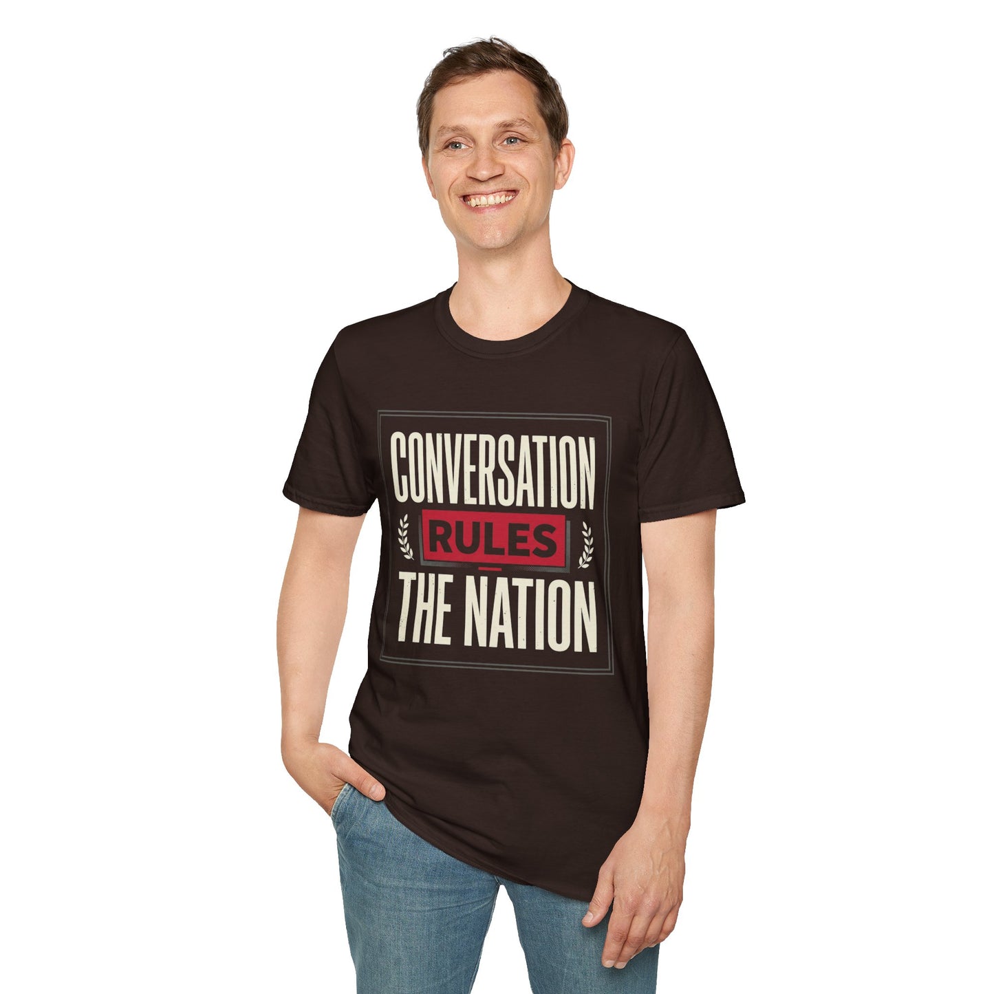 Conversation Rules T-Shirt — "Conversation Rules the Nation" Graphic Tee