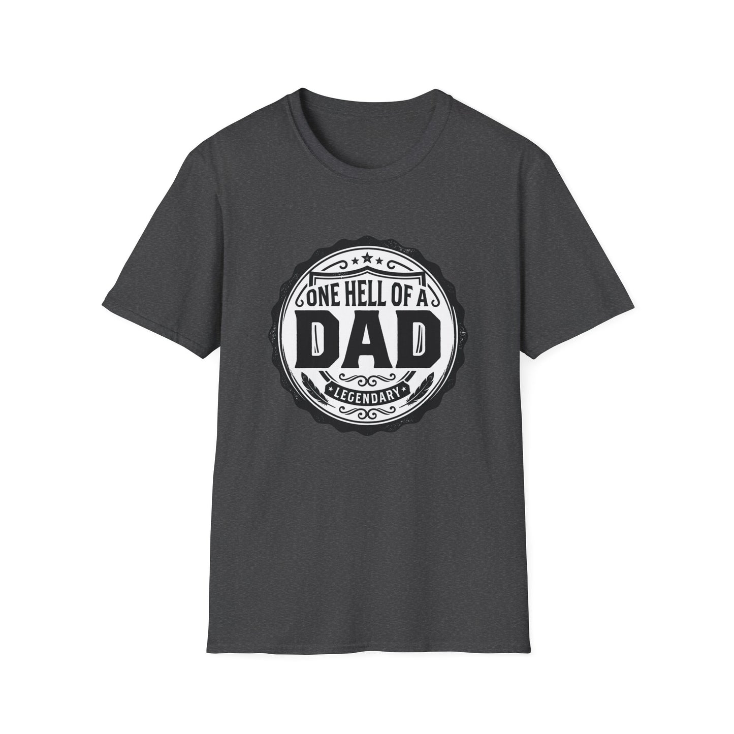Gone Hell of a Dad T‑Shirt — Vintage Badge Father's Day Gift