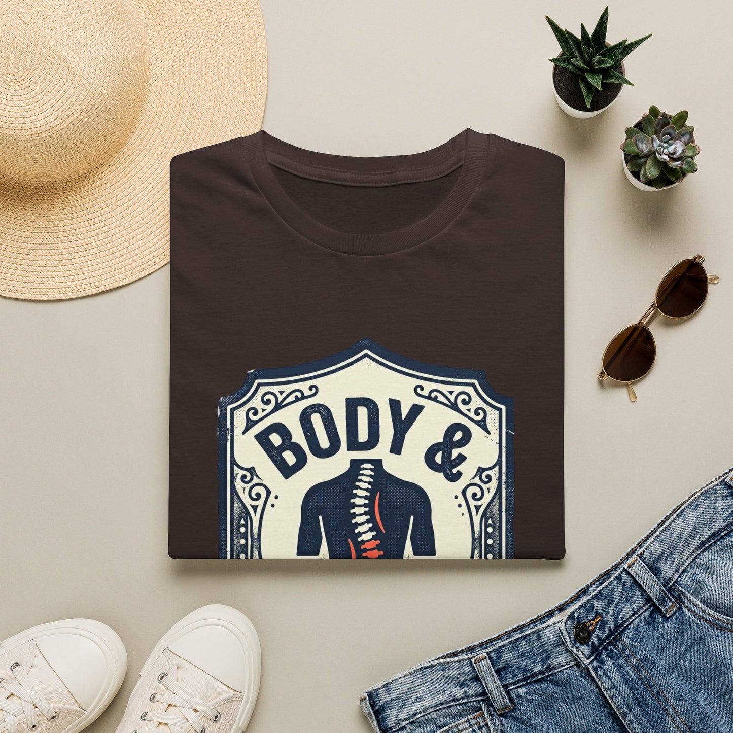 Back Hurts T-Shirt — Body & Back Hurts Graphic Tee for Spine Pain Relief Awareness