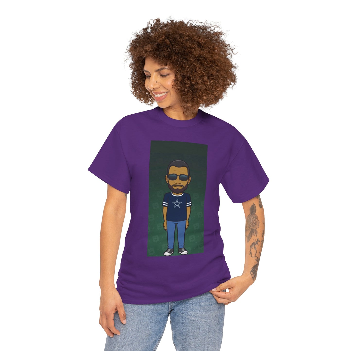 Cartoon Guy Graphic Tee — Personalized Avatar Shirt Printify