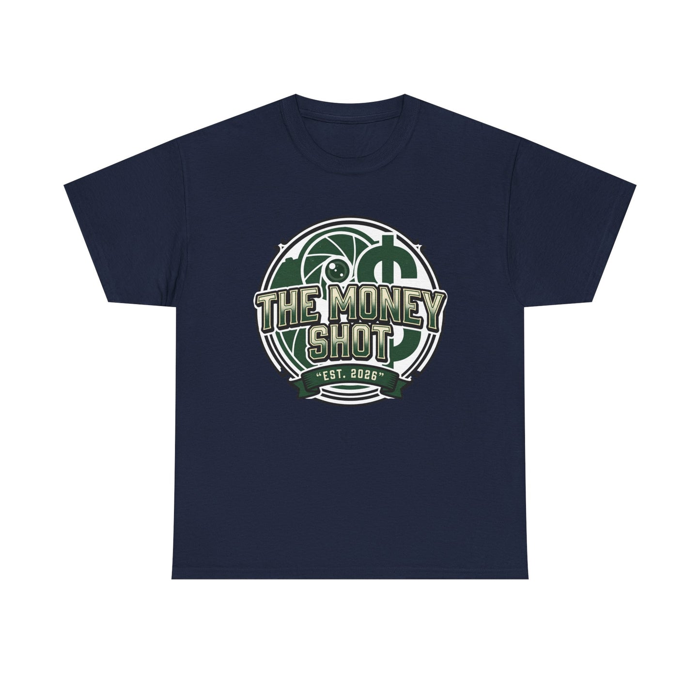 The Money Shot Graphic Tee — Retro Dollar Logo T-Shirt