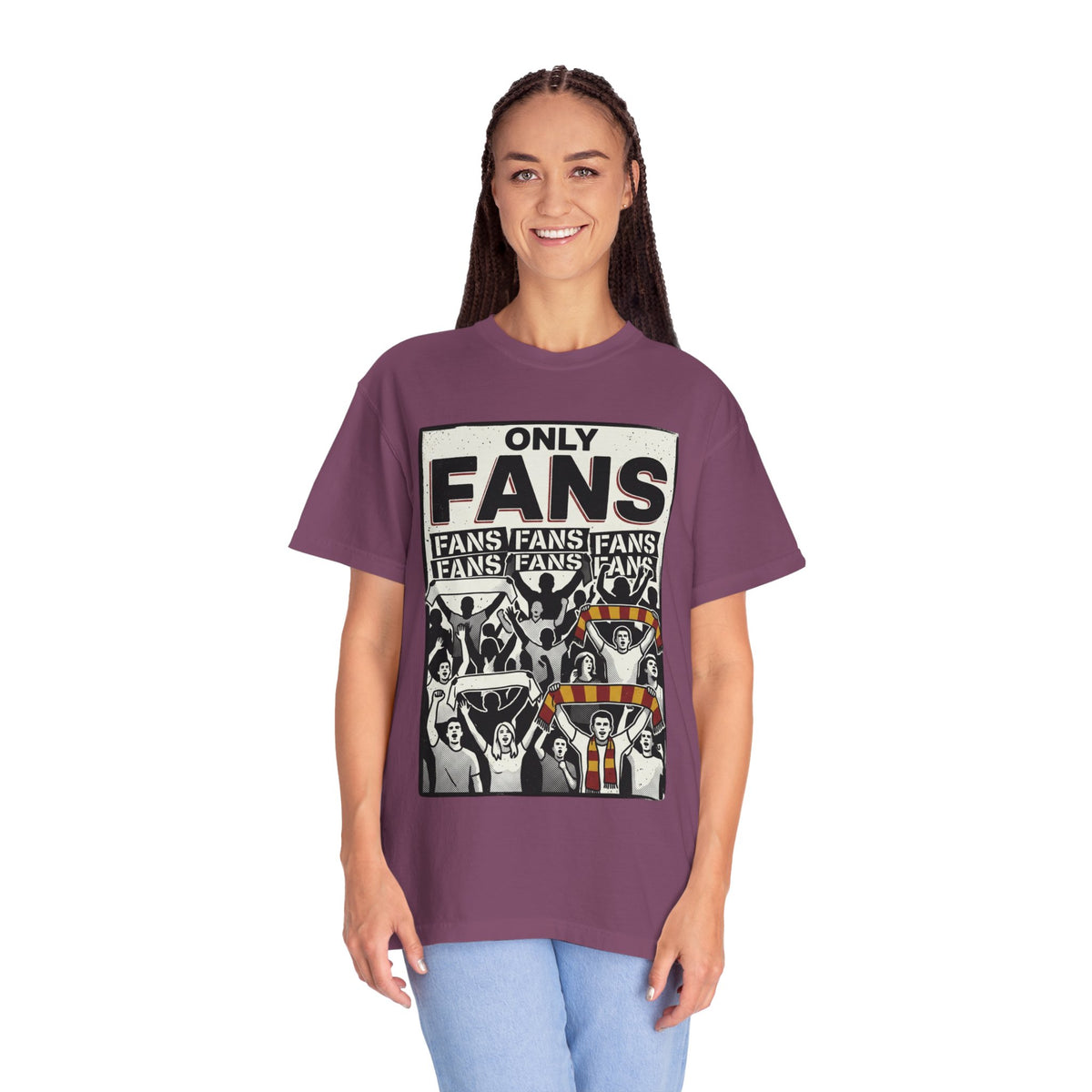 Only Fans Crowd Graphic T-Shirt — Vintage Sports Fan Tee