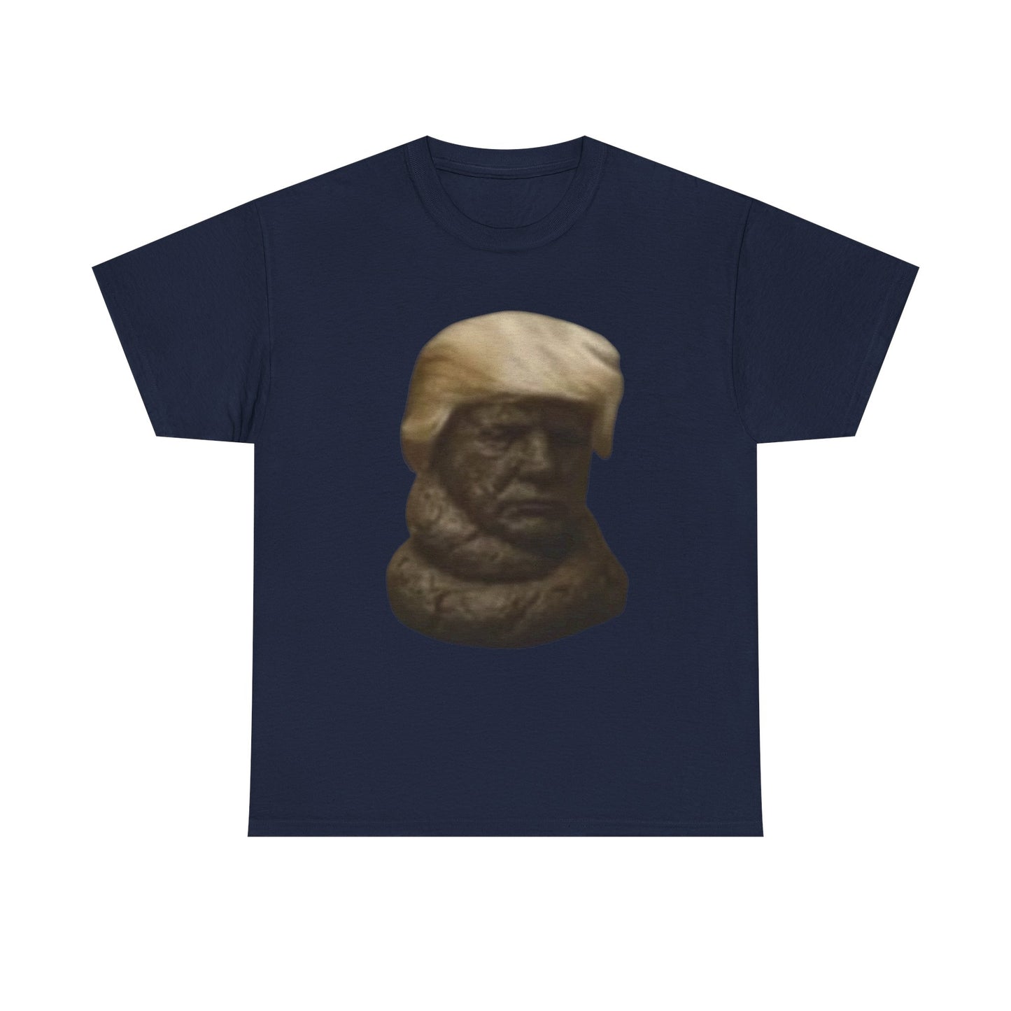 Graphic Tee — Bronze Bust Illustration T‑Shirt