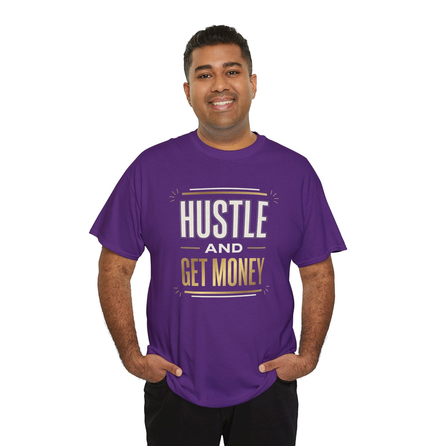 Hustle and Get Money Tee - Motivational Streetwear Graphic T-Shirt