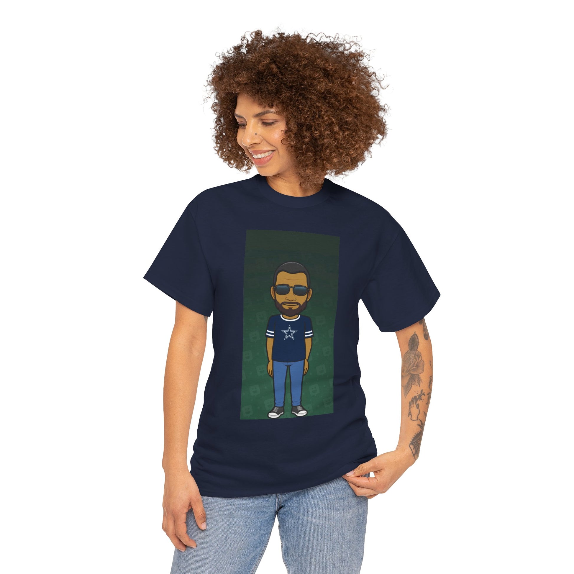 Cartoon Guy Graphic Tee — Personalized Avatar Shirt Printify