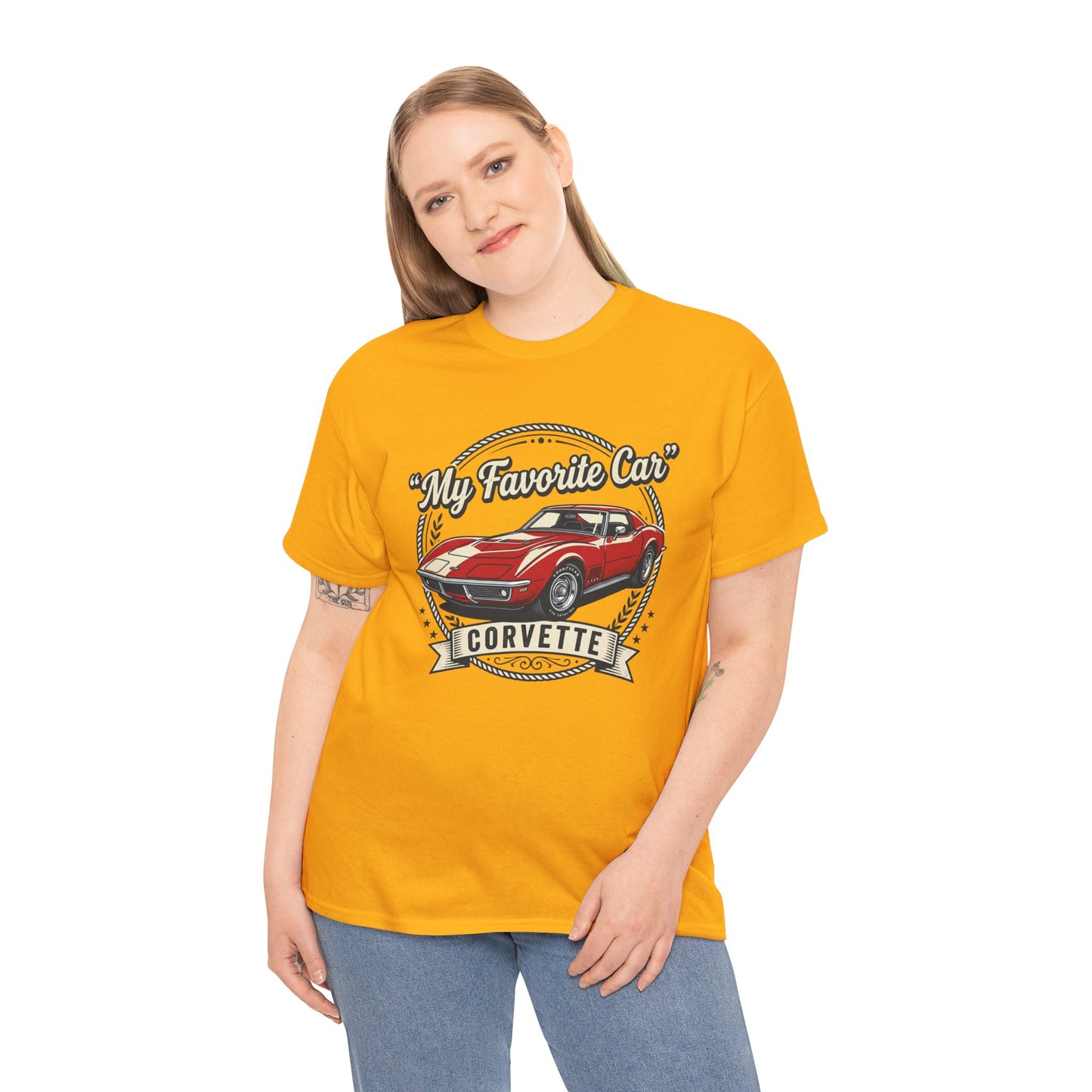 Corvette 'My Favorite Car' Classic Muscle Tee Printify