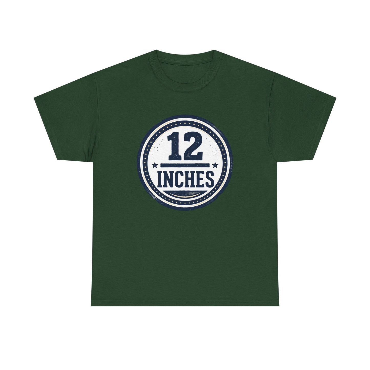12 Inches Badge T-Shirt — Vintage Stamp Graphic Tee
