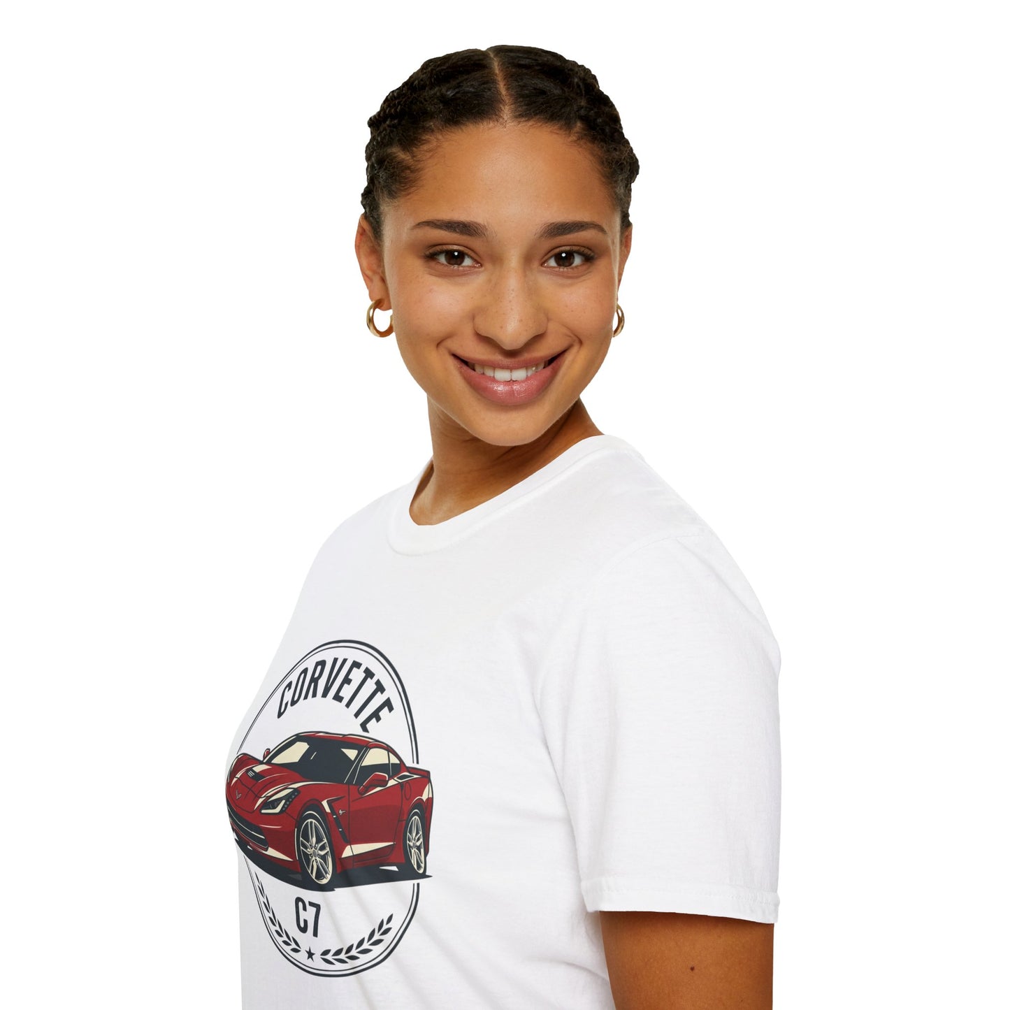 Corvette C7 Tee — Retro Red Sports Car T-Shirt