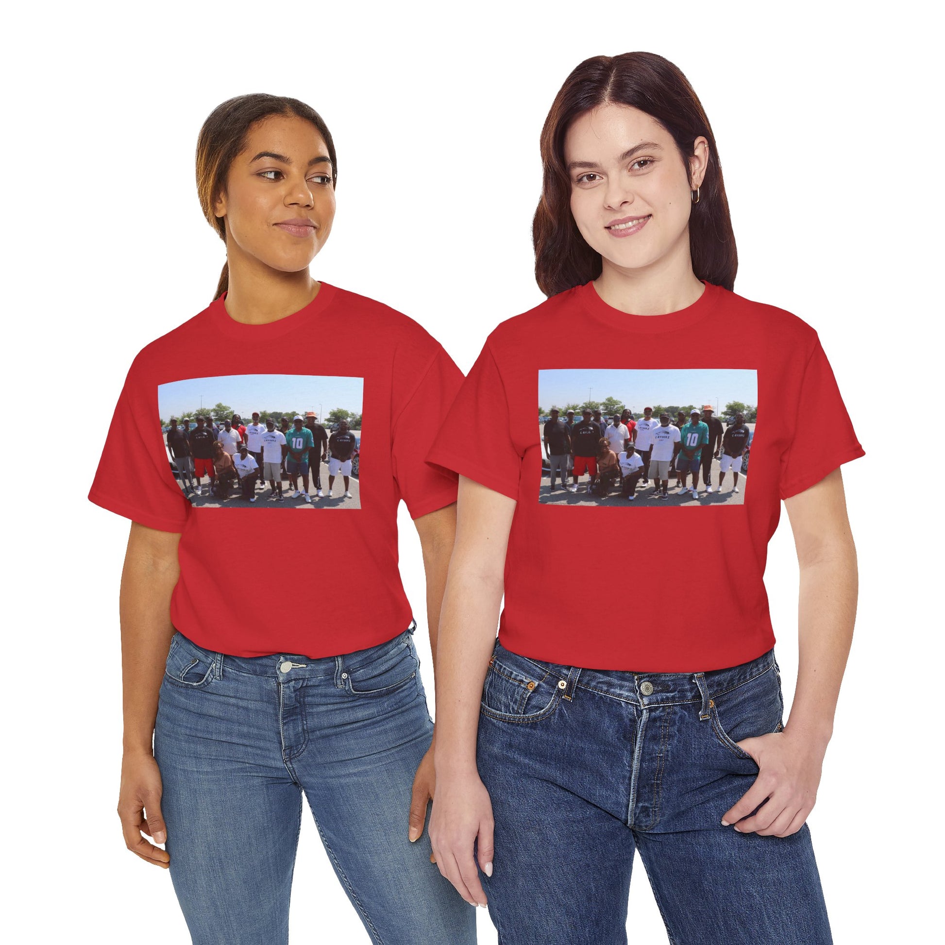 C-RYDERZ Group Photo Custom Tee — Personalized Reunion & Team Picture Shirt Printify