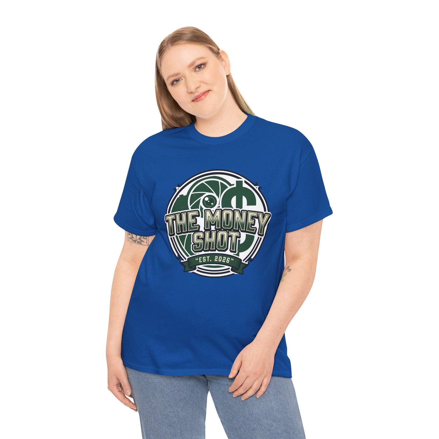 The Money Shot Graphic Tee — Retro Dollar Logo T-Shirt
