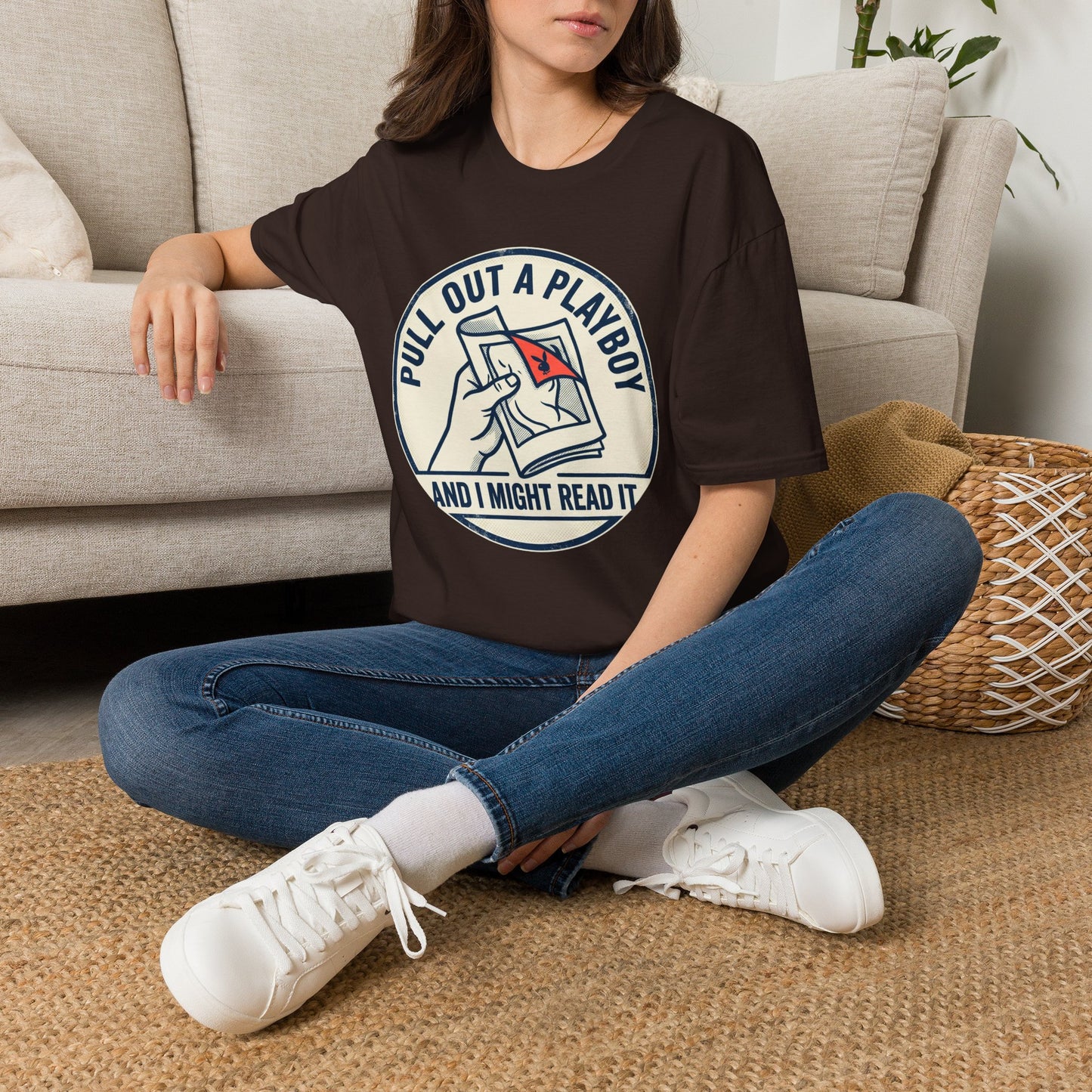 T-Shirt — “Pull Out a Playboy (And I Might Read It)” Retro Graphic Tee