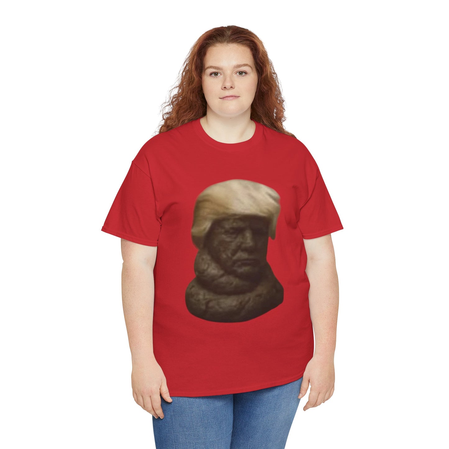 Graphic Tee — Bronze Bust Illustration T‑Shirt