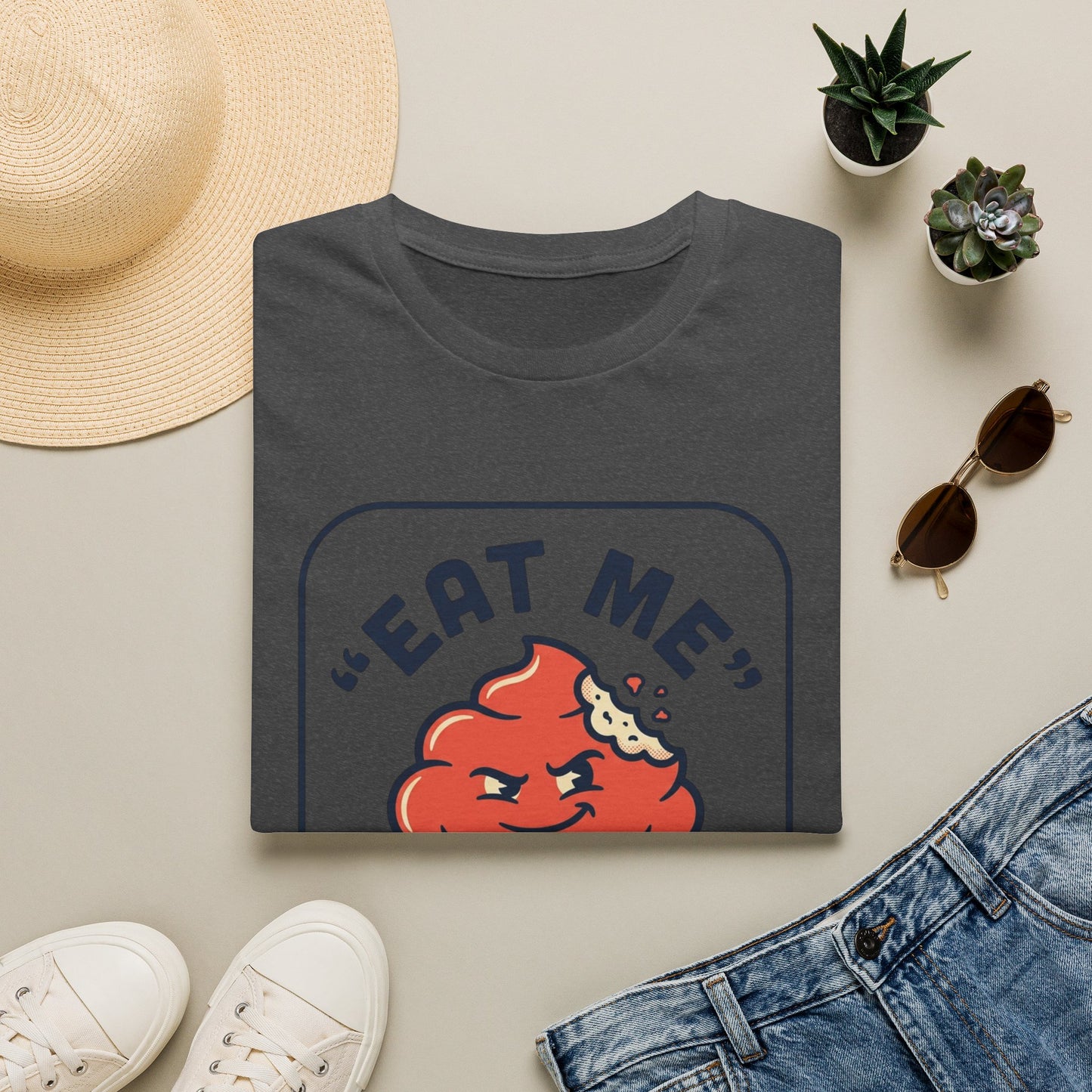 Cupcake Graphic T-Shirt — "Eat Me" Retro Dessert Tee
