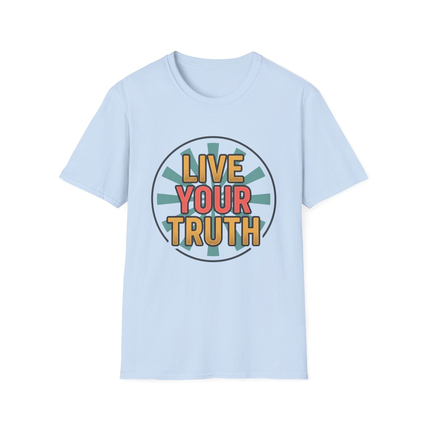 Live Your Truth T-Shirt — Retro Inspirational Graphic Tee