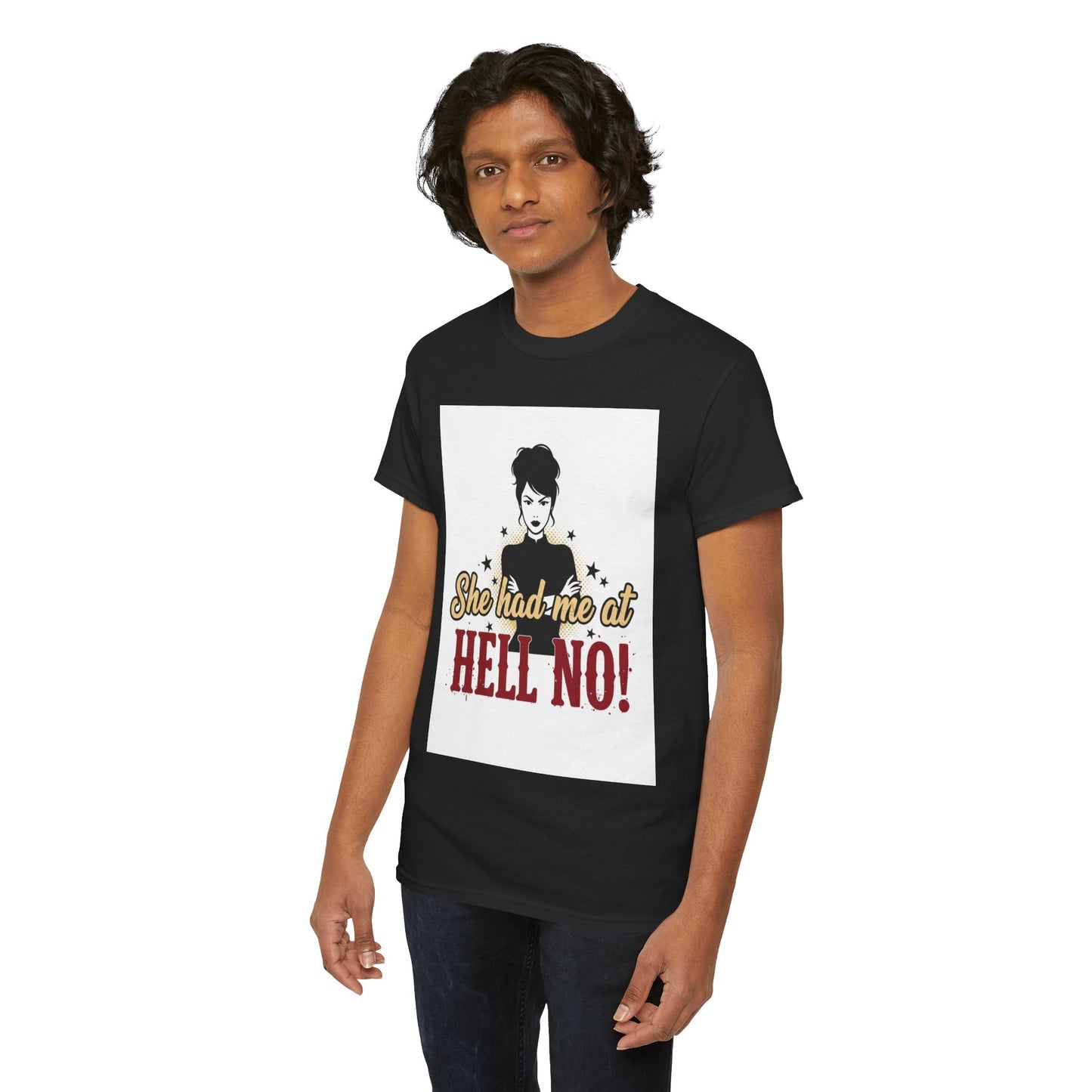 She Had Me At Hell No! Tee – Sassy Retro Graphic T-Shirt