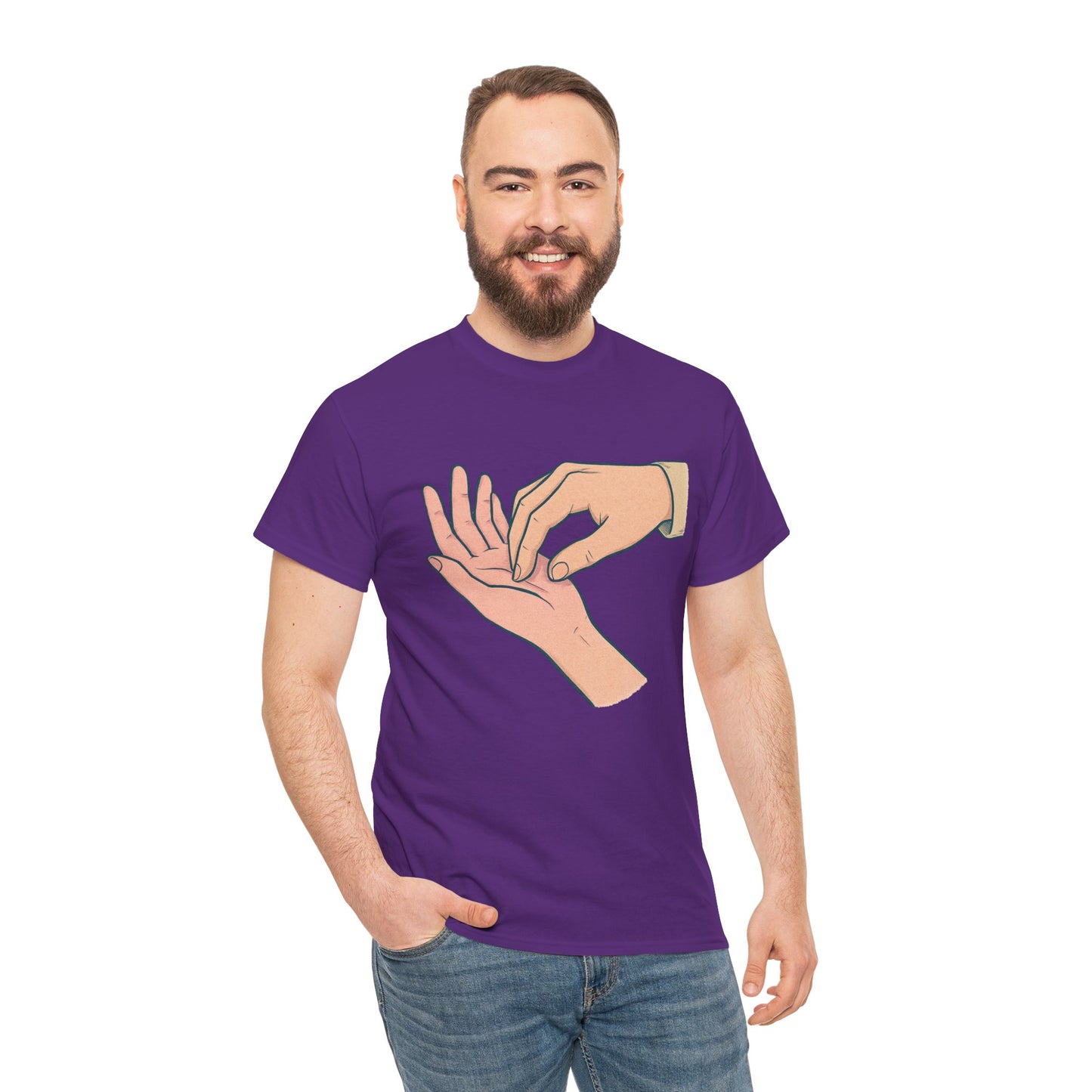 T-Shirt - Gentle Palm Reading Illustration Tee
