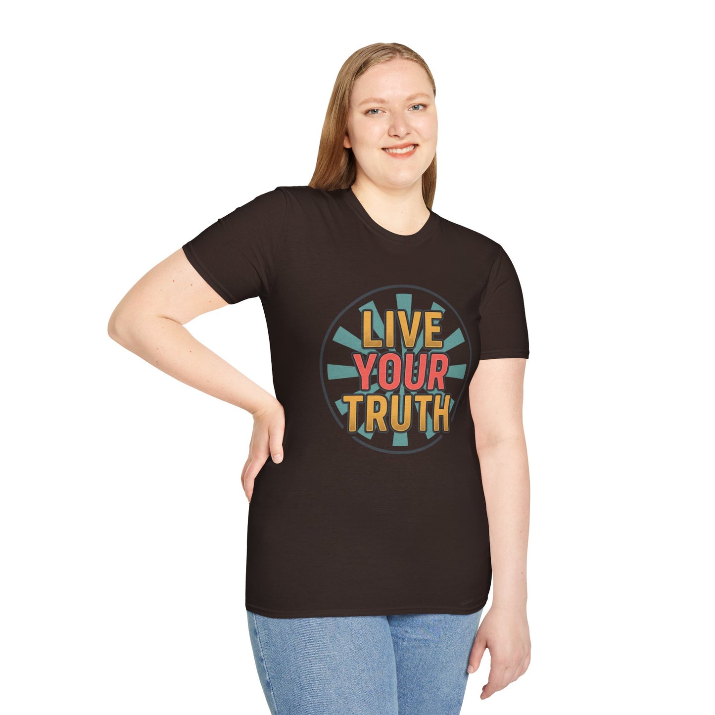 Live Your Truth T-Shirt — Retro Inspirational Graphic Tee